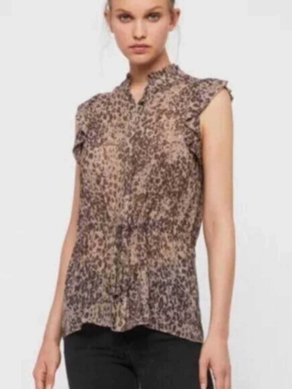 All Saints Laney Patch Blouse